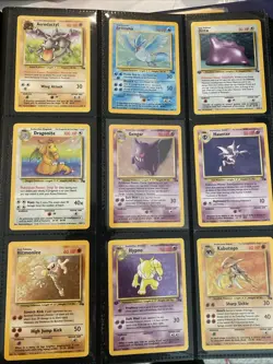 Pokemon Tcg Cards Complete Fossil Master Set 100% 62/62 + 1st Editions!! - Image 1