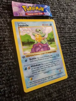 Squirtle - 63/102 - Common 1st Edition Base Set - Pokemon Card - HP - Image 3