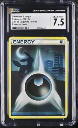 CGC 7.5 Darkness Energy 2011 Call of Legends 94/95 Reverse Holo Pokemon Card - Image 1