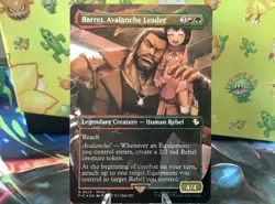 Barret, Avalanche Leader Mtg Card Chocobo Track Foil Extended Art Final Fantasy - Image 1