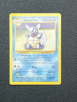 Pokemon TCG Wartortle Base Set, Unlimited Uncommon Card 42/102 - Image 1
