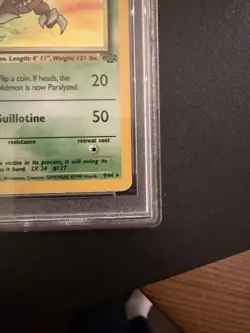 1st Edition Pokemon TCG Pinsir Jungle Holo Rare Card 9/64 - PSA 7 - Image 5