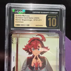 Gundam Card Game Suletta Mercury NewType Top 4 TCG Exclusive Promo PRISTINE - Image 2