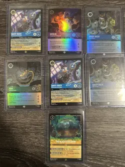 Disney Lorcana Whispers In The Well Epic Legendary and Epic 7 Card Lot - Image 1
