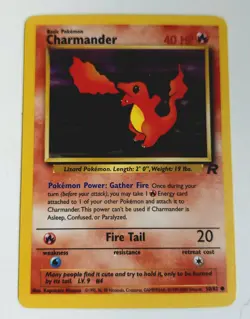Charmander - #50/82 - Pokemon TCG Team Rocket Unlimited Card WOTC LP - Image 1