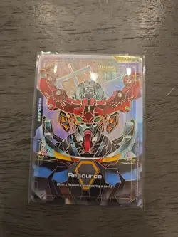 Gundam TCG Card Game Dual Impact Foil Resource GD02 R-015 C++ GQuuuuuuX Gundam - Image 1