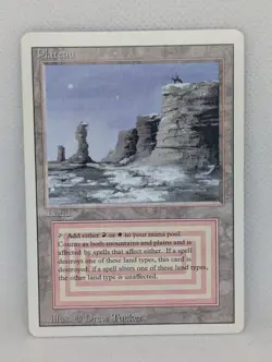 Plateau Revised MTG Magic the Gathering Reserved List Dual Lands EDH vintage MP - Image 1