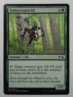 Timberwatch Elf *Common* Magic MtG x1 Duel Decks Anthology SP - Image 1