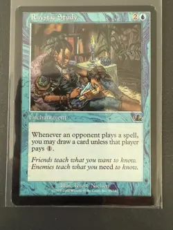 Rhystic Study Magic the Gathering MTG Prophecy #45 MP/LP - Image 5