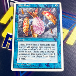 Magic the Gathering MTG Mind Bomb (87) Fourth Edition MP - Image 1