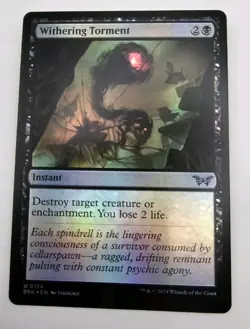 Withering Torment FOIL Duskmourn DSK MTG Magic Gathering x1 - Image 1