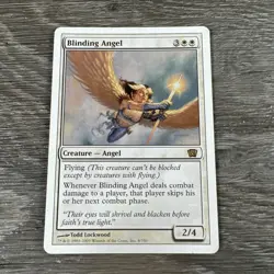 2003 Magic The Gathering Eighth Edition - Blinding Angel - Rare Regular #8 LP - Image 1