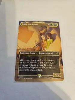 Aang and Katara Borderless Non-Foil MTG Avatar: TLA Eternal-Legal Nm/M - Image 1