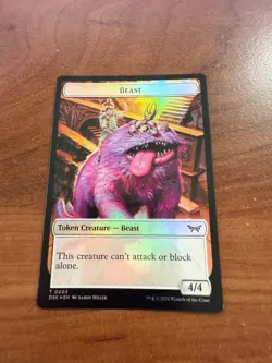 Beast Copy Double-Sided Token Duskmourn: House of Horror Foil - Image 1