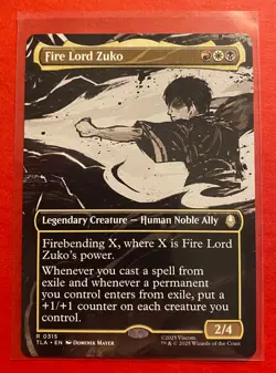 Fire Lord Zuko Borderless R 0315 Regular-MTG Avatar The Last Airbender - Image 1