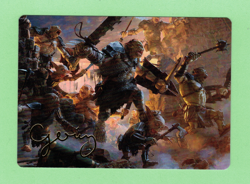 MTG: ART SERIES - LOTR MIDDLE EARTH - THRILL OF POSSIBILITY 71/81 GOLD STAMP SIG - Image 1