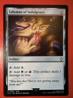 MTG, MAGIC: TALISMAN OF INDULGENCE, FIC, UNCOMMON, 0366 - NM - REGULAR - Image 1