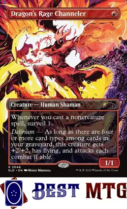 Magic The Gathering MTG Dragon's Rage Channeler 2048 Foil NM Secret Lair Drop - Image 1