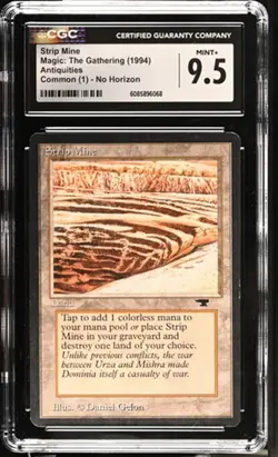 Strip Mine, Antiquities Mtg. CGC 9.5 Mint+! - Image 1