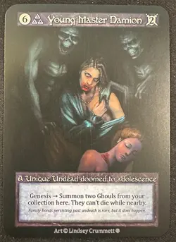 YOUNG MASTER DAMION SORCERY CONTESTED REALM GOTHIC UNIQUE UNDEAD SP! - Image 1