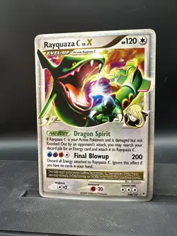 Pokemon TCG Rayquaza C LV.X Holo Card 146/147 Supreme Victors 2009 LP Condition - Image 1