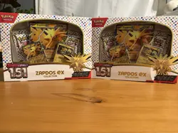 Lot of 2 Scarlet & Violet 151 Zapdos ex Collections New Sealed Pokemon TCG - Image 1