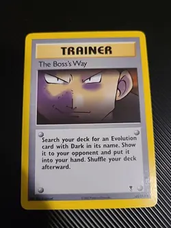 The Boss's Way 105/110 Uncommon Legendary Collection 2002 Pokemon Vintage LP - Image 1