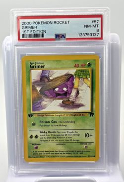2000 POKEMON ROCKET 1ST EDITION #57 GRIMER PSA 8 Fresh Grading Oct. 2025 - Image 3
