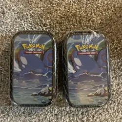 Pokemon Shining Fates Tins: (2) Kyogre Sealed Tins - 4 Booster Packs Total - Image 1