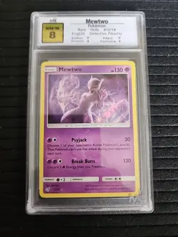 Pokemon Mewtwo Detective Pikachu #12/18 MGC8 - Image 1