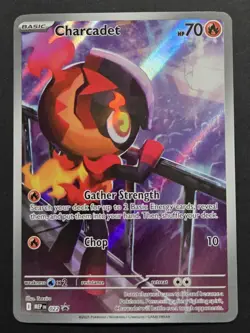 Pokemon TCG: Phantasmal Flames - Charcadet (MEP-022) Black Star Promo Full Art - Image 1