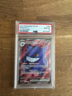 PSA 10 Gengar ex #193/162 Ultra Rare Full Art 2024 Pokemon S&V Temporal Forces - Image 1