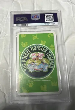 1996 Pokemon Green P/C Gengar 6 of Spades PSA 10 Gem Mint Condition Japanese - Image 2
