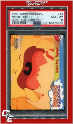 Topps Pokemon Edt 43 Movie Edition Don't Cry, Togepi! PSA 8 - Image 1