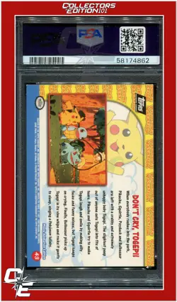 Topps Pokemon Edt 43 Movie Edition Don't Cry, Togepi! PSA 8 - Image 2