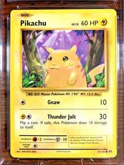 Pikachu Regular Common #35 - CGC NM/MINT+ 8.5 - 2016 XY Evolutions - Pokemon TCG - Image 2