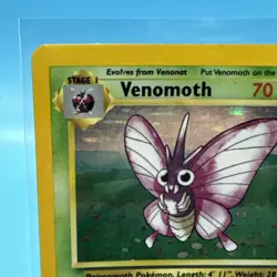 Venomoth - 13/64 - Holo Rare - Unlimited Edition Played, English Pokemon Jungle - Image 2