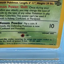 Venomoth - 13/64 - Holo Rare - Unlimited Edition Played, English Pokemon Jungle - Image 5