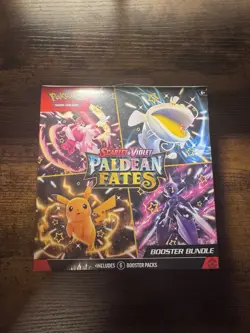 Pokemon Scarlet & Violet Paldean Fates Booster Bundle (6 Packs) - New/Sealed - Image 1
