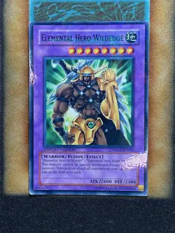 Yugioh Elemental Hero Wildedge MF02-EN002 Parallel Rare Promo Limited Edition MP - Image 1