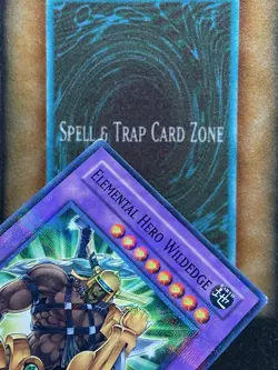 Yugioh Elemental Hero Wildedge MF02-EN002 Parallel Rare Promo Limited Edition MP - Image 2