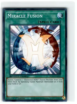2020 Yu-Gi-Oh! Speed Duel Miracle Fusion Common SGX4-ENE05 Moderately Played 1st - Image 1