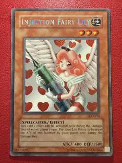 Yu-Gi-Oh! - Injection Fairy Lily - LOD-100 - Unlimited- Secret Rare - VINTAGE - Image 1