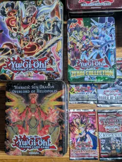 Yu-Gi-Oh! Vintage and Modern playmats, empty packs, empty tins. Yugi, Kaiba etc - Image 4