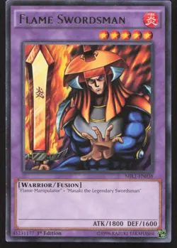 Yu-Gi-Oh TCG Millennium Pack #MIL1-EN038 Flame Swordsman 1st Edition Rare MP - Image 1