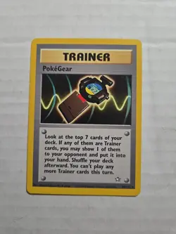 PokeGear 88/105 Neo Destiny Non Holo Rare WotC Vintage Pokemon TCG Card - Image 1