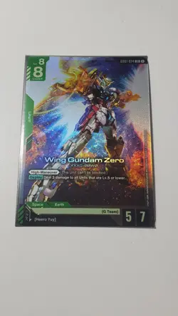 Wing Gundam Zero GD01 Newtype Rising GD01-024 LR Gundam Card Game TCG - Image 1