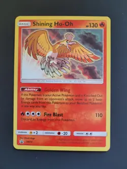 Shining Ho-Oh SM70 Holo Black Star Promo Card Sun & Moon Pokemon TCG Exclusive - Image 1
