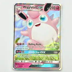 Wigglytuff GX 42/68 Near Mint Hidden Fates NM Ultra Rare Holo Pokemon TCG Card - Image 1