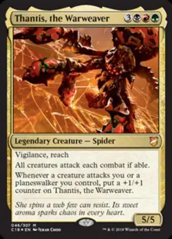Thantis, the Warweaver -Foil Light Play MTG Commander 2018 - Image 1